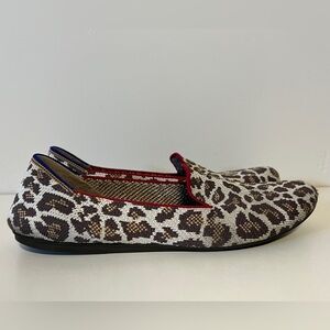 Rothy's The Spot Loafer Leopard Animal Print Slip On Shoes Flats Women's 8